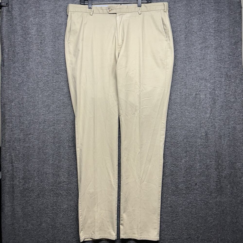 Peter Millar Chino Pants Mens 38x35 Beige‎ Pima Straight Casual Soft Touch Elite